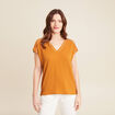 T-shirt manches courtes camel femme
