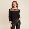 T-shirt manches longues noir femme