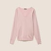 Pull manches longues rose clair femme