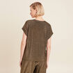 T-shirt manches courtes camel femme