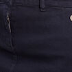 Jupe droite longueur genou bleu foncé femme