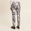 Pantalon ajust&eacute; &agrave; coulisse noir femme