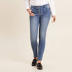 Jean ajust&eacute; taille basse denim stone femme