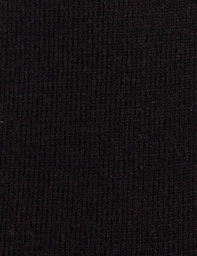 Pull manches longues strass noir femme