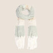 Echarpe Plaid vert pastel femme
