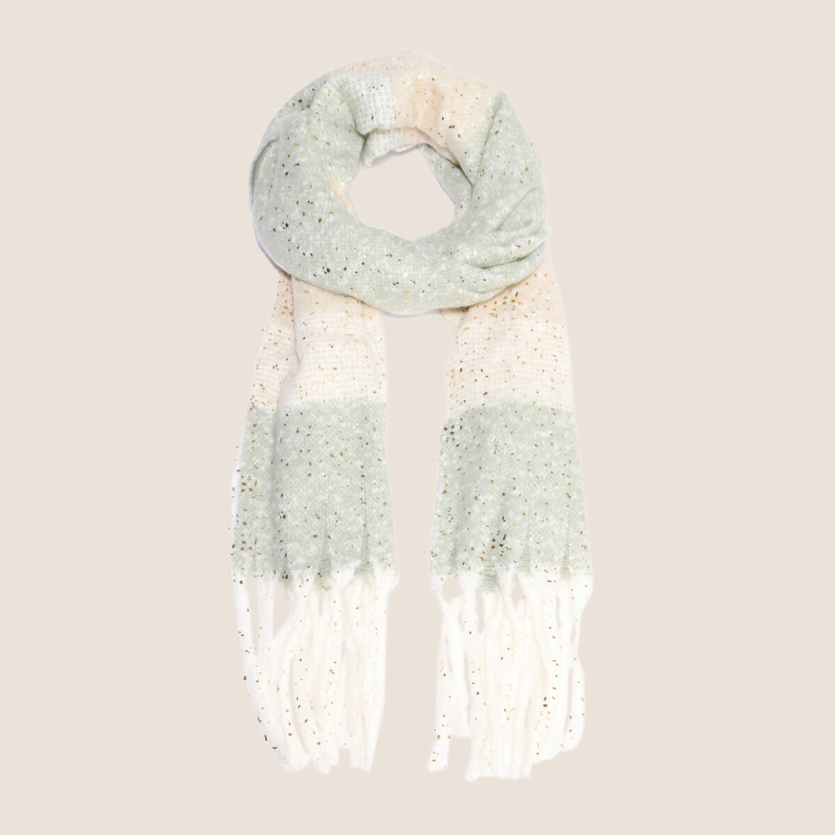 Echarpe Plaid vert pastel femme