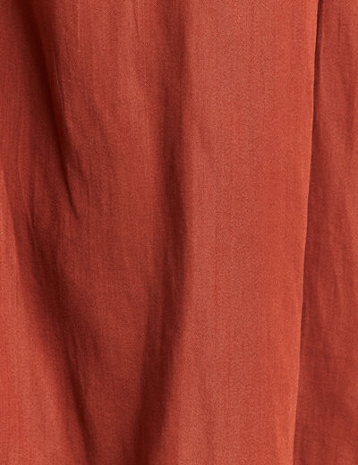 Blouse sans manches marron foncé femme