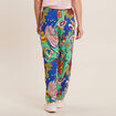 Pantalon carotte fluide 7/8ème vert femme