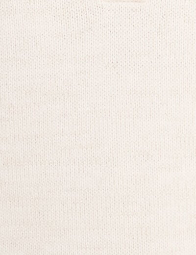 Pull col camionneur ecru femme