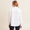 Chemise manches longues ecru femme