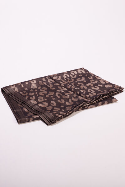 Foulard taupe femme