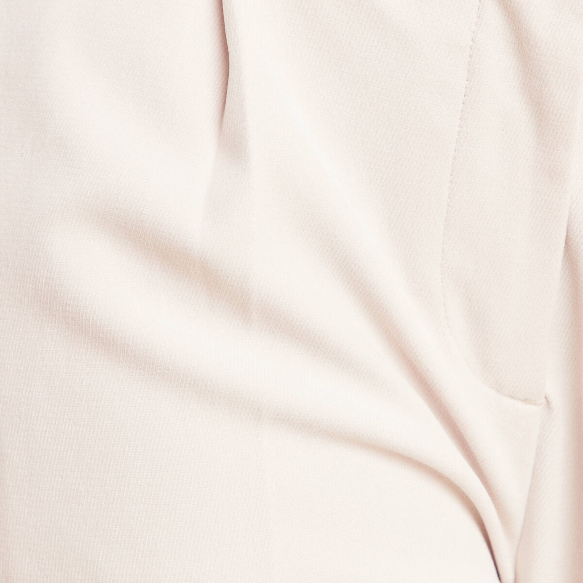 Pantalon taille haute en velours sable femme