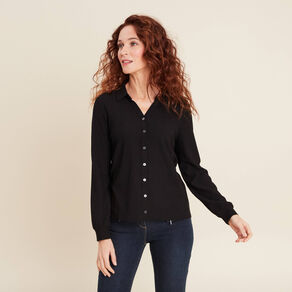 blouse manches longues noir femme Blouse manches longues noir femme