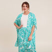 Kimono dos smocké vert émeraude femme