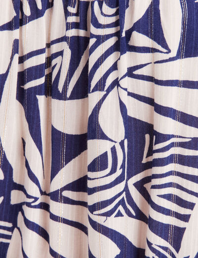 Blouse bretelles fines bleu femme