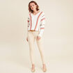 Pull manches longues ecru femme