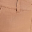 Pantalon large 7/8ème marron femme
