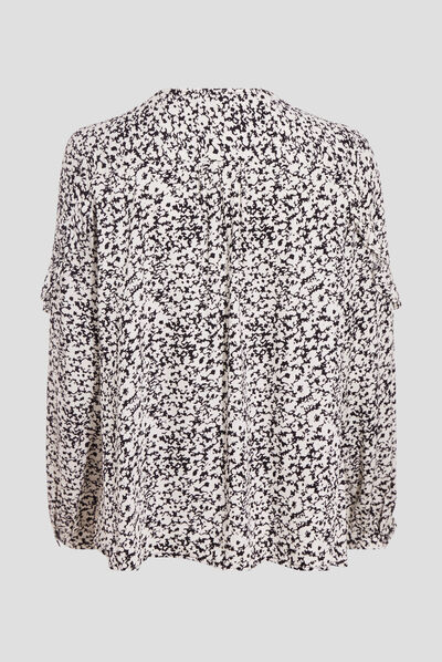 Blouse manches longues ecru femme