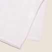 Foulard brillant à franges ecru femme