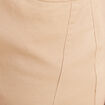 Pantalon coupe droite 7/8&egrave;me sable femme