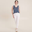 D&eacute;bardeur bretelles larges bleu femme