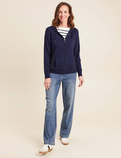 Pull bleu marine femme