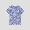 Blouse manches courtes blanc femme