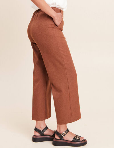Pantalon camel femme