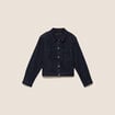Veste manches longues en jean denim brut femme