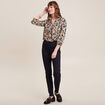 Jean magique ajusté taille standard denim brut femme