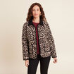 Manteau droit beige femme