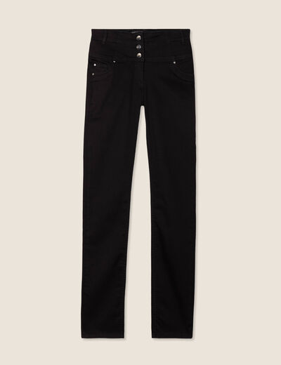 Pantalon magique Le Gainant ajust&eacute; denim noir femme