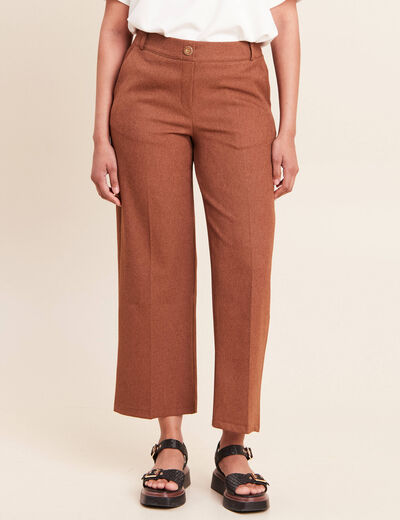 Pantalon camel femme
