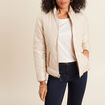Parka mi-longue à capuche beige femme