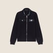 Gilet zippé manches longues noir femme