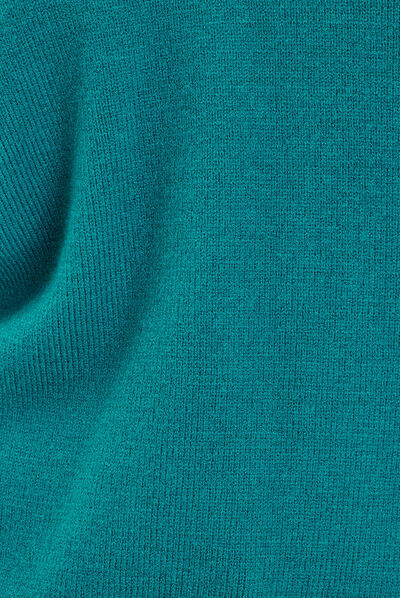 Pull manches longues vert foncé femme