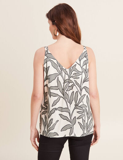Blouse bretelles fines vert femme