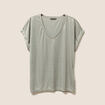 T-shirt manches courtes vert clair femme