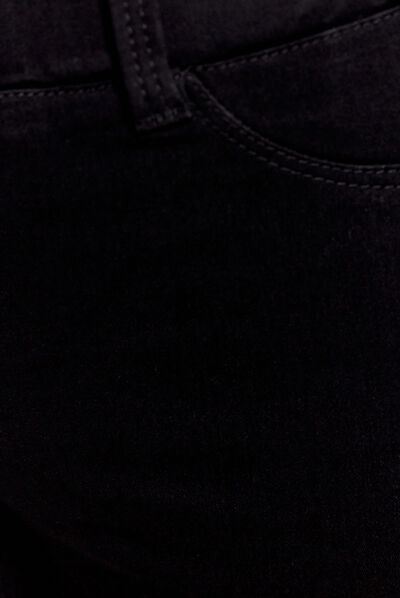 Pantalon tregging bootcut noir femme