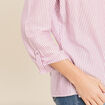 blouse fluide manches 3/4 bordeaux femme