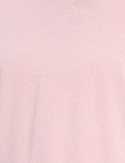 Pull manches longues rose clair femme