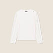 Sweat manches longues ecru femme