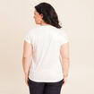 T-shirt manches courtes ecru femme