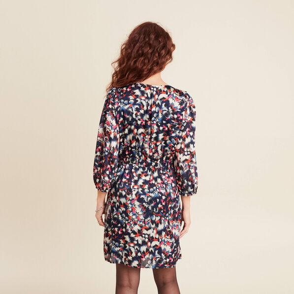 robe portefeuille fluide noir femme Robe portefeuille fluide noir femme