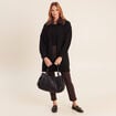 T-shirt thermique ajust&eacute; manches longues noir femme