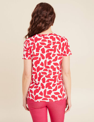 T-shirt manches courtes blanc femme