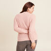 Pull manches longues vieux rose femme
