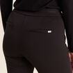 Pantalon bootcut maille taille standard noir femme