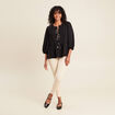 Pantalon magique Le L&eacute;ger coupe ajust&eacute;e ivoire femme