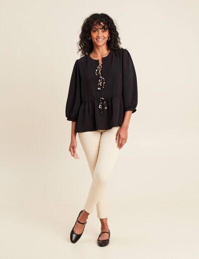 Pantalon magique Le L&eacute;ger coupe ajust&eacute;e ivoire femme